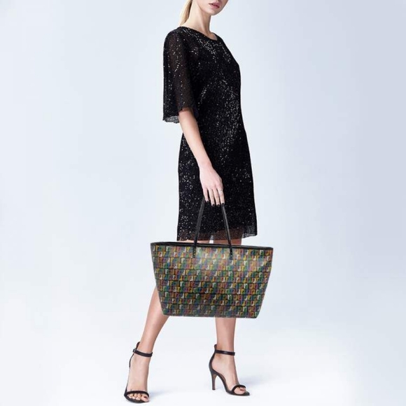 Fendi Multicolored Zucca Coated Canvas Large Roll Tote Bag - Picture 6 of 15